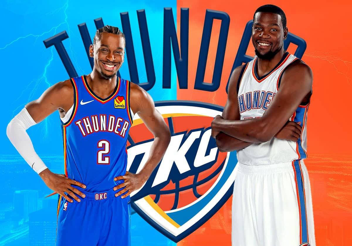 雷霆队史十大巨星排名,亚历山大夺冠后登顶,杜兰特屈居第二