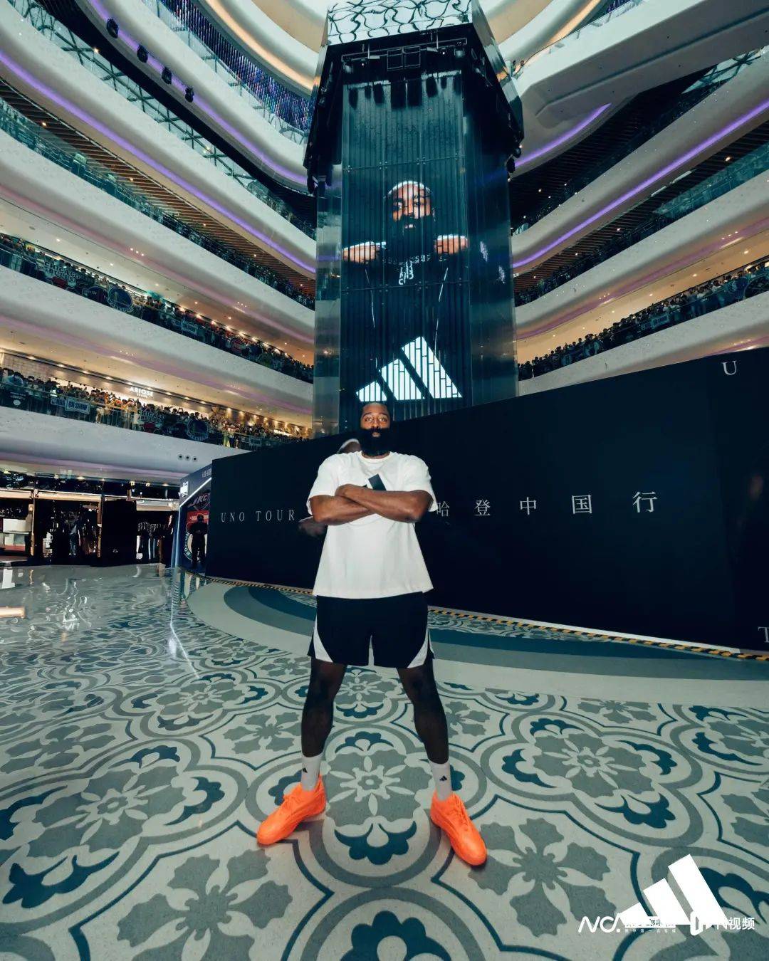 NBA球星哈登，首次到访佛山