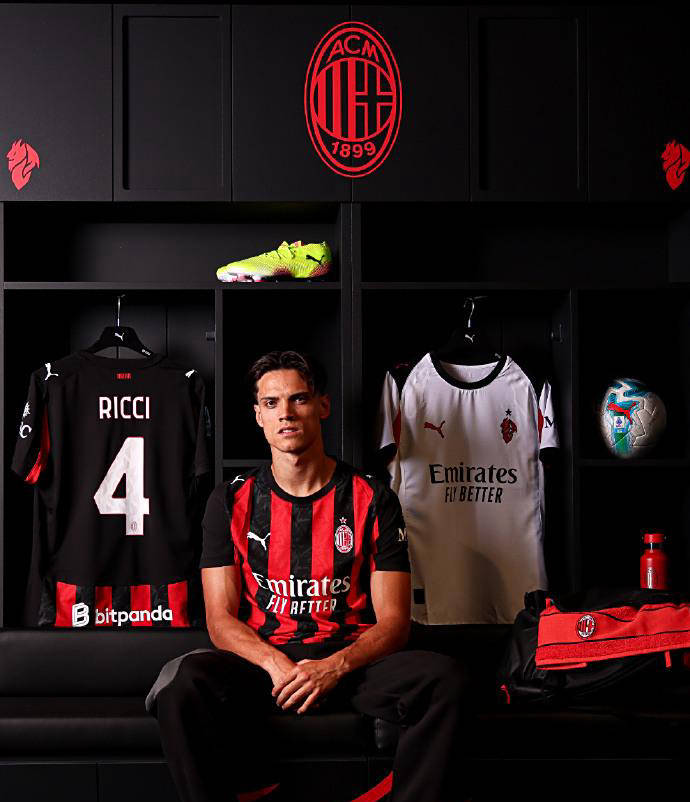 AC米兰官方宣布签约里奇，加盟红黑军团